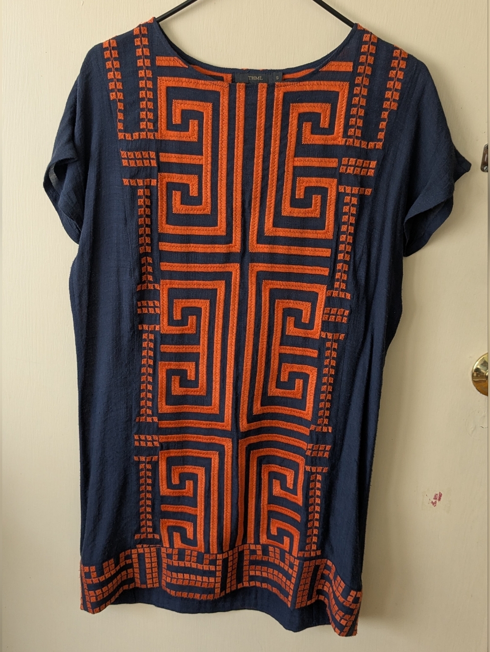 THML/Anthropology Embroidered Tunic, Size S